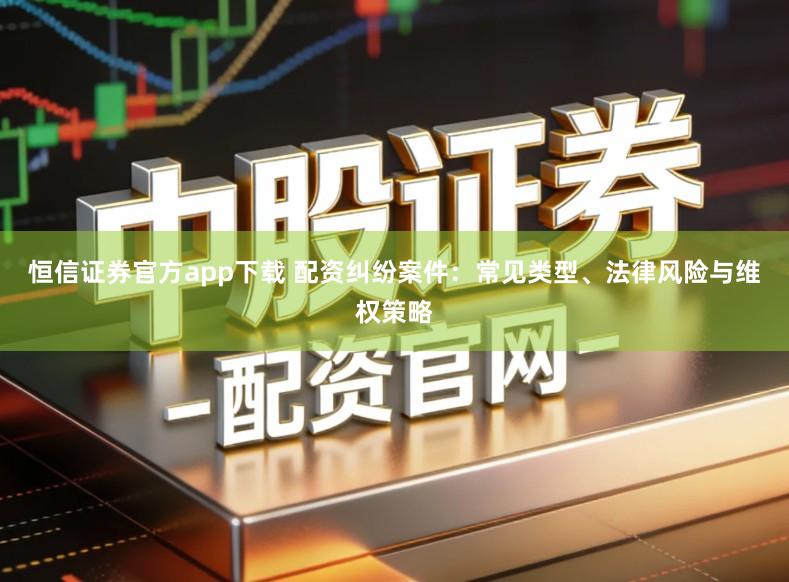恒信证券官方app下载 配资纠纷案件：常见类型、法律风险与维权策略
