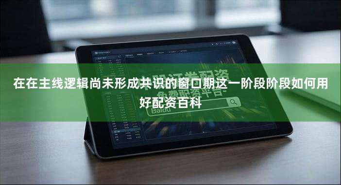 在在主线逻辑尚未形成共识的窗口期这一阶段阶段如何用好配资百科